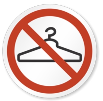 Do not store on hangers